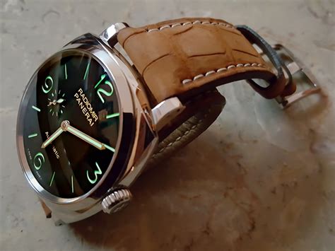 panerai nubuck strap|alligator straps .